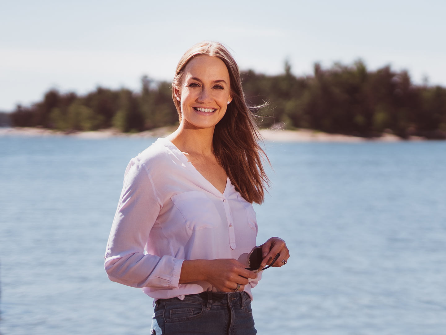 Petra Ruotsila by the sea